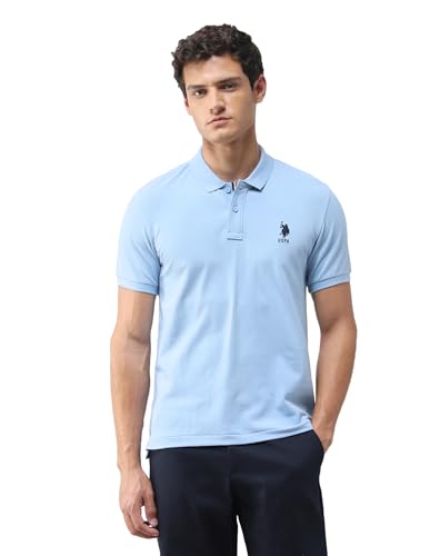 Image of U.s.Polo Association Men's Solid Slim fit Polo Shirt