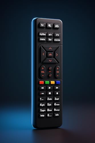 Image of Replacement Remote Compatible for SD and HD Airtel DTH Set Top Box Remote Control (Please Match Old Remote Before Order) Black