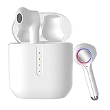 Wireless Earbuds Headsets Bluetooth Headphones Stereo Waterproof Earpods Noise Cancelling Air Buds with Microphone in-Ear Earphones Fast Charging Earpods,for iPhone/Android/Samsung (white-pro12)