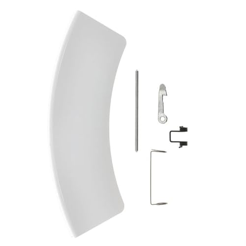 Masterpart White Door Handle Hook Catch & Spring Kit To Fit AEG Washing Machines