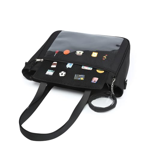 CHERRY SAUCE Tote bag Ita Bag Canvas Crossbody Shoulder Bag Backpack Kawaii Purses and Handbags with Pin Display4