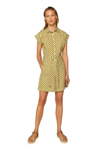 Combinaison légère imprimé zigzag vert 40 pour un look chic et décontracté