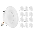 Maxxima 4" 5 CCT Retrofit Recessed LED Downlight - E-26 Quick Connect, Color Selectable 2700K-5000K (2700K/3000K/3500K/4000K/5000K), Dimmable Retrofit, 900 Lumens, Damp Rated for Kitchens - 12 Pack