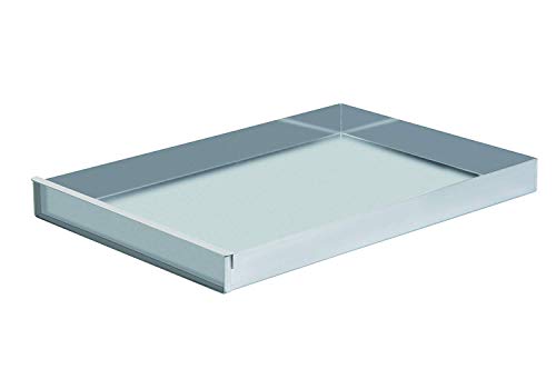 Schneider Aluminium Blech 58x40x5 cm mit Vorsatzschiene, Raised Edge für einfaches Handling