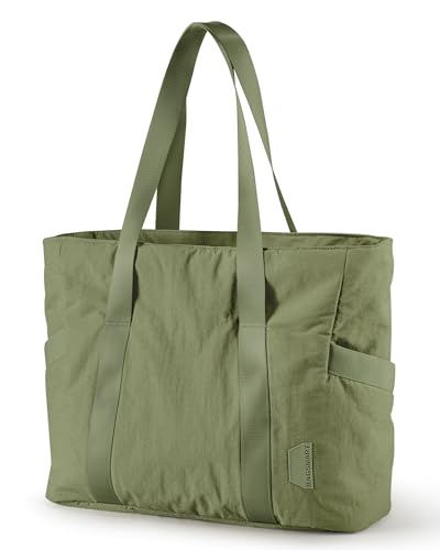 Image of BAGSMART Tote Bag for Women, Tote Bag with Zipper Work Tote with Compartments Nurse Shoulder Hanbag for Travel, Gym