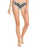 La Blanca Women's Standard Hipster Bikini Swimsuit Bottom, Black/White//Archistripe, 8