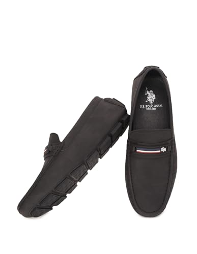 Image of U.S. POLO ASSN. Mens Black Barnes 2.0 Loafers - 6 UK