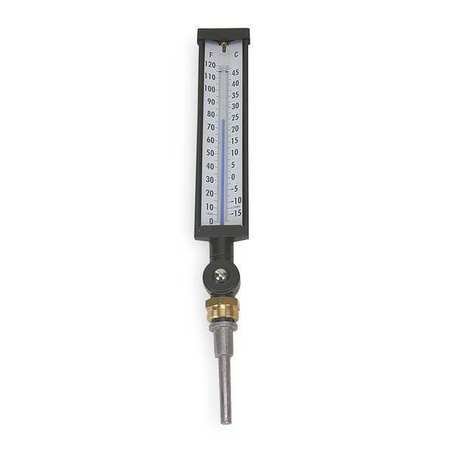 Industrial Thermometer, 0 to 120 F