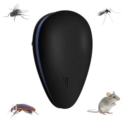 Noxtioanip Repellente Ultrasuoni per Ratti, Dispositivo Anti Zanzare, Antizanzare Ultrasonico, Repellente Ultrasonico, Dissuasore per Topi, per Anti Zanzare, Topi, Insetti, Ragni, Formiche, Scarafaggi