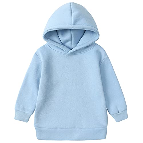 Image of Boys Girls Fall Winter Soft Fleece Lined 2 Piece Athletic Hoodie and Jogger Pants Tracksuit Set,18 Months-14 Years