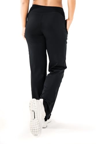 Yogipace,Zip Pockets,Women's Petite/Regular/Tall UPF 50+ Wide Leg Travel Pants Casual Pant2