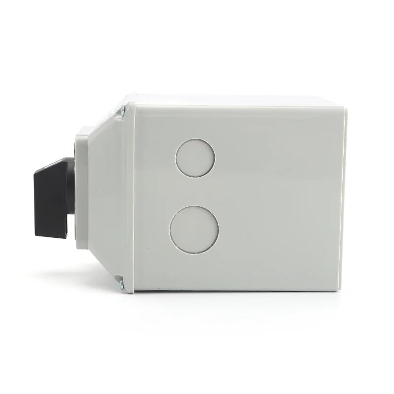 SZW26/LW26-63 63A 1-0-2 Interruptor de control cambio giratorio leva 3 posiciones, polos y 12 tornillos con carcasa Controls Switches
