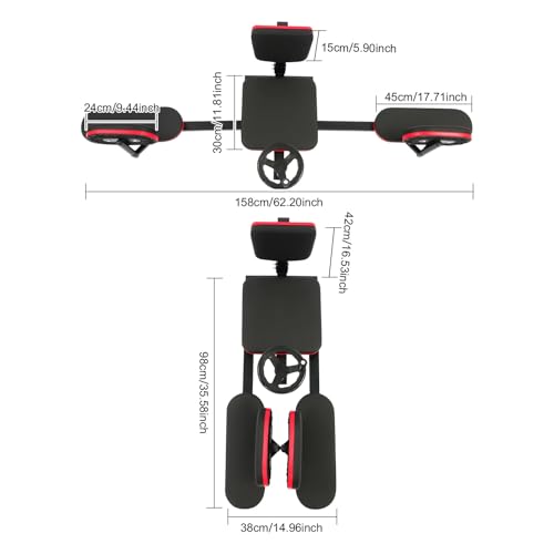 Máquina para estirar piernas con ajuste 180° 264LBS miniatura 2
