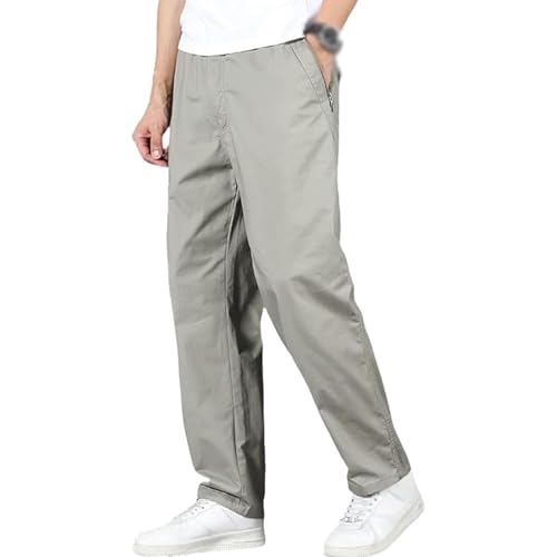 Puliam EaseTactic - Flex Fit Zipper-Pocket Durable Pants Puliam Mens Stretch Pants with Elastic Waist Relaxed Fit Work Hiking