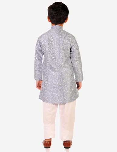 Image of Boy's Kids Kurta Pajama Set | Solid | Cotton| Traditional Ethnic Wear | 1 To 16 Years | P-171