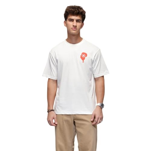 Image of WROGN Men's 100% Cotton T-Shirt | Statement Back Graphic Print | Oversized Fit