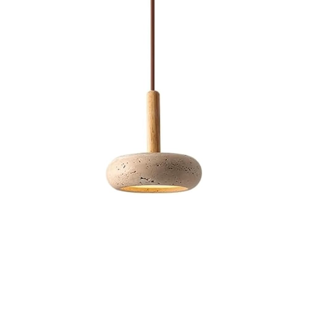 Lustre en travertin naturel haut de gamme pour hall de villa et club