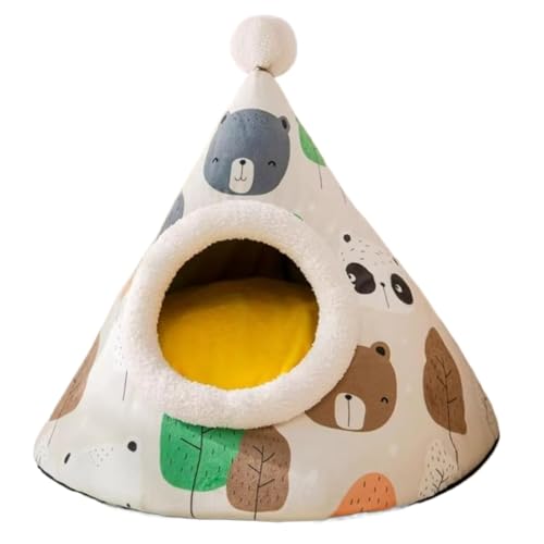 HeyDear ペットベッド 猫 犬 猫ハウス ベッド クッション 洗える 冬 ふわふわ 滑り止め かわいい 快適 小型犬 中型犬 通年 ペット用品 防寒 防風 耐噛み ペット屋外ハウス ベッド スタイル 野良猫 子猫 子犬 睡眠ハウス 暖かい 犬用 ペッ
