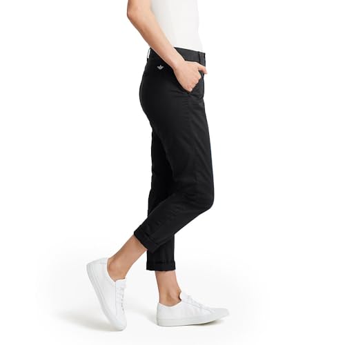 Image of DOCKERS Women's Weekend Chino Mid-Rise Slim, Beautiful Black, 29