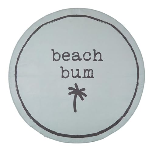 Image of Stephan Baby Towels - Quick Dry Microfiber Infant or Toddler Beach Towel Round, 42-Inch Round, Grey - Beach Bum
