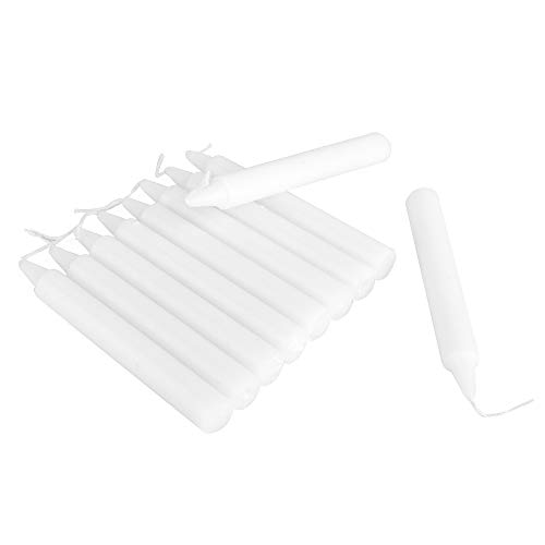 ewtshop® 30 weiße Kerzen, Höhe 11,5 cm, 12,5 mm Durchmesser, für Geburtstag, Feiern, Festivitäten, Weihnachtskränze, Weihnachtsbaum Cover