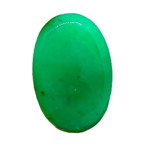 Chrysoprase naturelle ovale haut de gamme 33 x 21 mm pour sertissage de bague