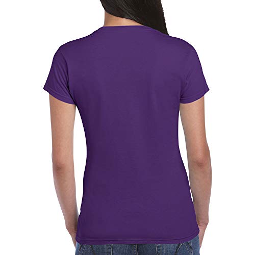 Junior Girls Softstyle t-Shirt. (Purple) (Small)3