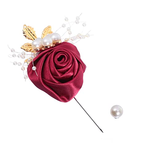 Artificiel goom corsage rose masque accessoires mariée mariage