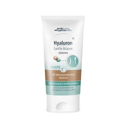 Hyaluron Sanfte Bräune SHAPE 150 ml 2 IN 1 Körperpflege für straffere Konturen & schöne Bräune mit nur einem Produkt auch bei Cellulite Contouring-Effekt