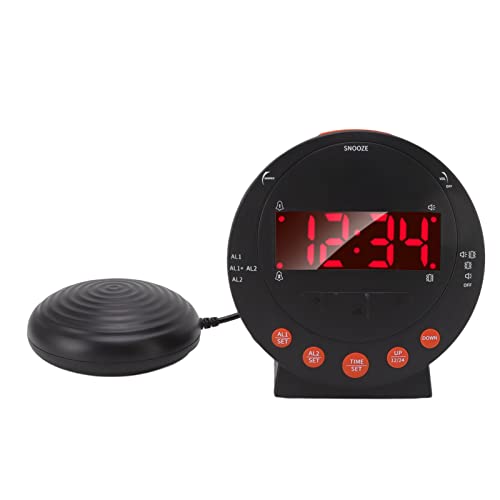 Vibrating Alarm Clock with Bed Shaker