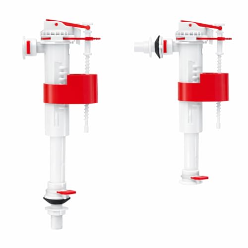 Grifo Flotador Universal para Cisterna WC FLUVIA, Doble Entrada Lateral o Inferior, Silencioso con Cierre Instantáneo, Ideal para Reparación y llenado de Inodoro, boya ajustable, fácil instalación.