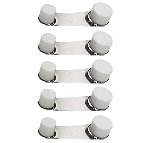 5 x 360 Grad drehbare Türstopper für Bodenhaftung (weiß)