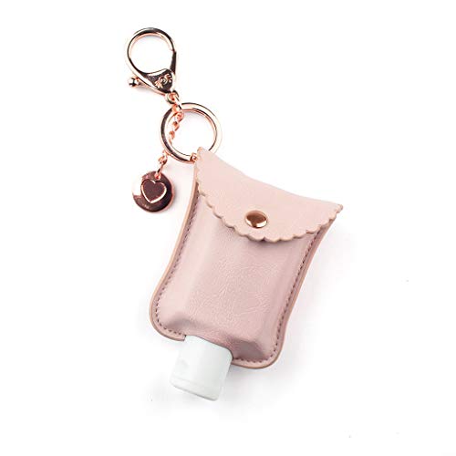 Image of Itzy Ritzy Hand Sanitizer Holder; Fits 2-Ounce Bottles of Hand Sanitizer (Not Included); Clips to Diaper Bag, Purse or Travel Bag, Blush
