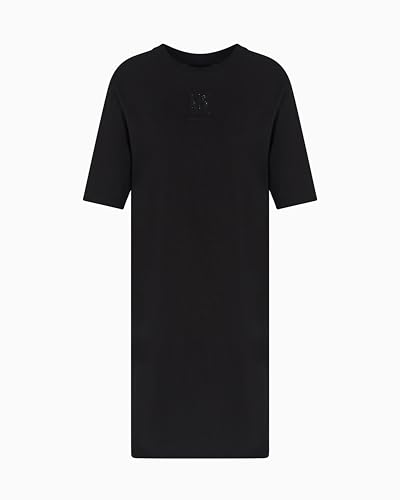 Armani Exchange Women's Icon Project, Shiny Logo, Dress, Black, XL