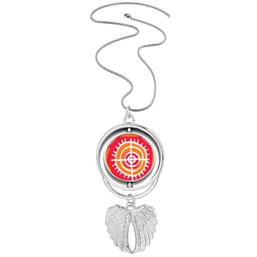 Collier totems du Mexique avec ailes d'ange, un bijou d'exception aux détails sculptés fins