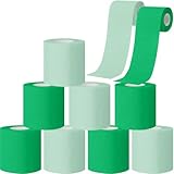 Gilprop 8 Rolls Colored Toilet Paper Multicolor Funny Novelty Toilet Paper Gift Sustainable and Soft for Home Decoration, Office, Halloween, Fall, Xmas Party, Camping, Travel(Green)