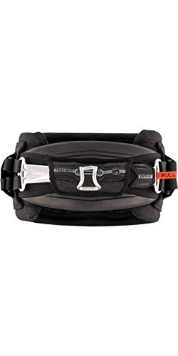 Prolimit Type Vapor Kiteboarding Kitesurfing Surfing Kite Waist Harness - Black Grey - Maximum Back Support on a Low