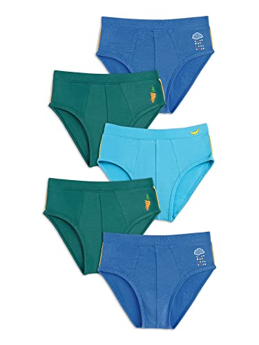 Image of XY Life Scribbles Modal Briefs for Boys, Relaxed Fit, Solid