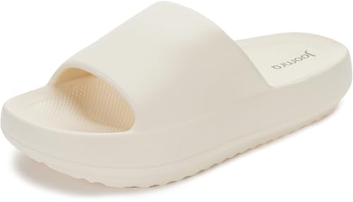 Image of Joomra Arch Support Slides for Women and Men Thick Sole Cushion Sandals | Soft Cloud-Like Sole, Pain Relief, Plantar Fasciitis Recovery Slippers, Quick Drying, Comfy for Indoor Outdoor Daily Use