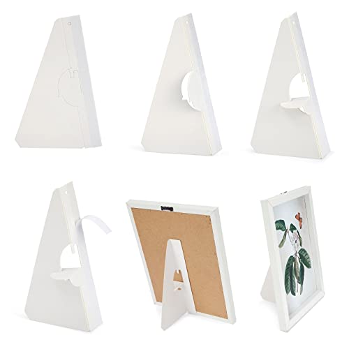 Bright Creations 50-Pack Self-Stick 7 In Cardboard Easel Backs, Picture Frame And Art Easel Stand Bulk Pack For Photographs, Artwork, Posters, Signs, And Craft Projects (White) #TOP6