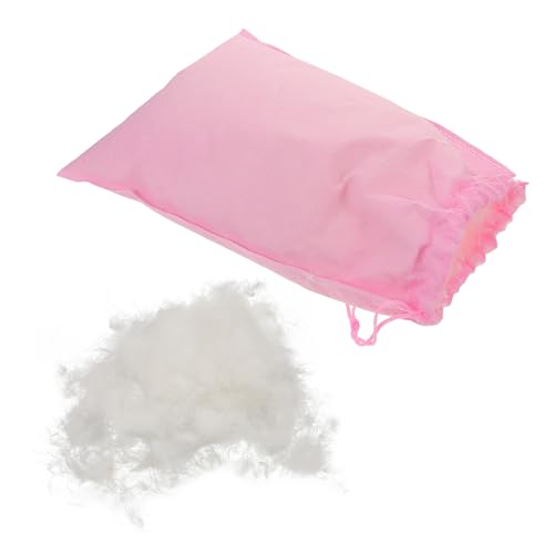 BESPORTBLE Relleno para Almohadas y Edredones de Plumas de Pato 95% Plumón Blanco Natural Material de Relleno para Cojines de Sofá y Manualidades Suave y Transpirable para Uso Todo el Año
