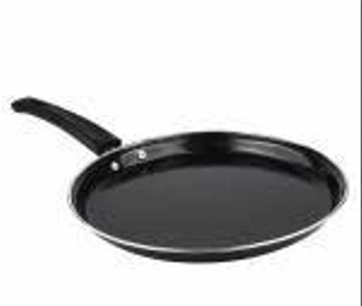 Image of Ceramic Coated Cast Iron Non Stick Induction Cookware Set 6 Piece Kadai Fry Pan Tawa Saucepan Milk Pan Kitchen Set Black Free Size