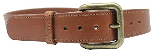 Handmade Leather Belt 1-1/2" OR 1-1/4" Genuine Russet Leather, Removable Buckle, Dress Belt, Birthday Gift, Fathers Day, Big Belt and Tall, Personalized Free, Proudly Made in USA2