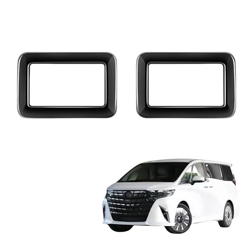 Kylorune 新型アルファード/ヴェルファイア 40系に対応 アクセサリー 2列シートボタンパネル、スイッチガーニッシュ、中列シートコントロールパネル 専用 グッズ 内装パーツ(ピアノブラック)