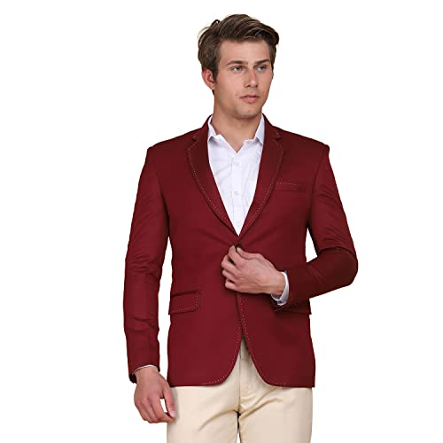Image of TAHVO Men Slim FIT Printed RAJWADA Formal Suit Set