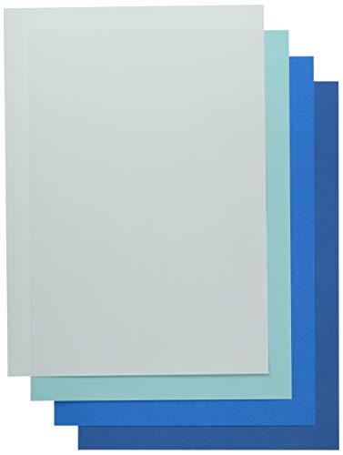 エスケント ケント紙 スターカラー A4 ブルー系4色 各10枚セット 5030005
