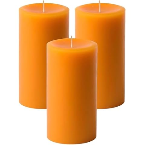 Mister Candle Dripless Pillar Candles Set of 3 Cover