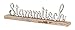 Produktbild levandeo Schriftzug Stammtisch L40cm Metall Mango Silber Holz Tischdeko Deko Aufsteller Wohndekoration Geschenk