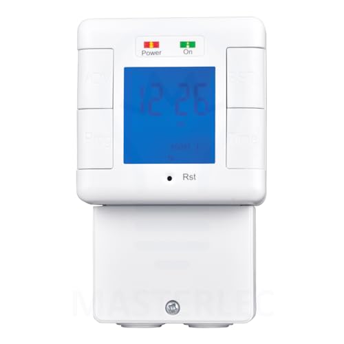 BG Masterplug TMIHDIG-MP Digital Weekly Immersion Timer with LED Indicators/Boost Button