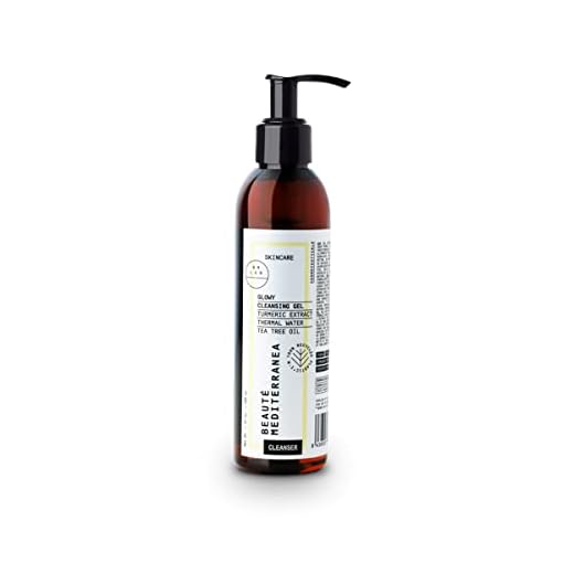Gel Limpiador Facial - Desmaquillante Hidratante Efecto Iluminador - 200 ml - Ideal para Pieles Maduras o Acnéicas - 100% Vegano Sin Sulfatos - Beauté Mediterranea Glowy Cleansing Gel